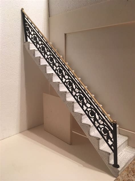 metal doll house stairs 1 12 scale|Metal Dollhouse Stairs .